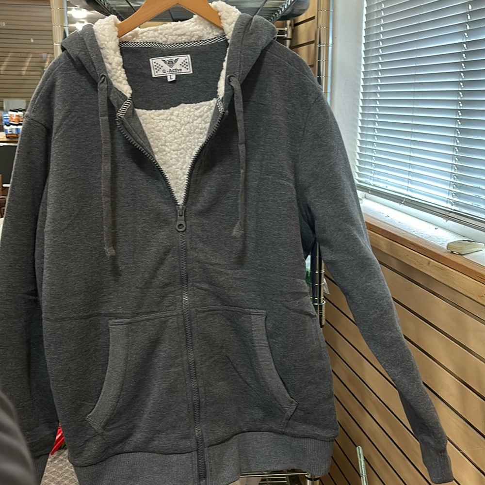 Ful zip men’s Sherpa lined jacket